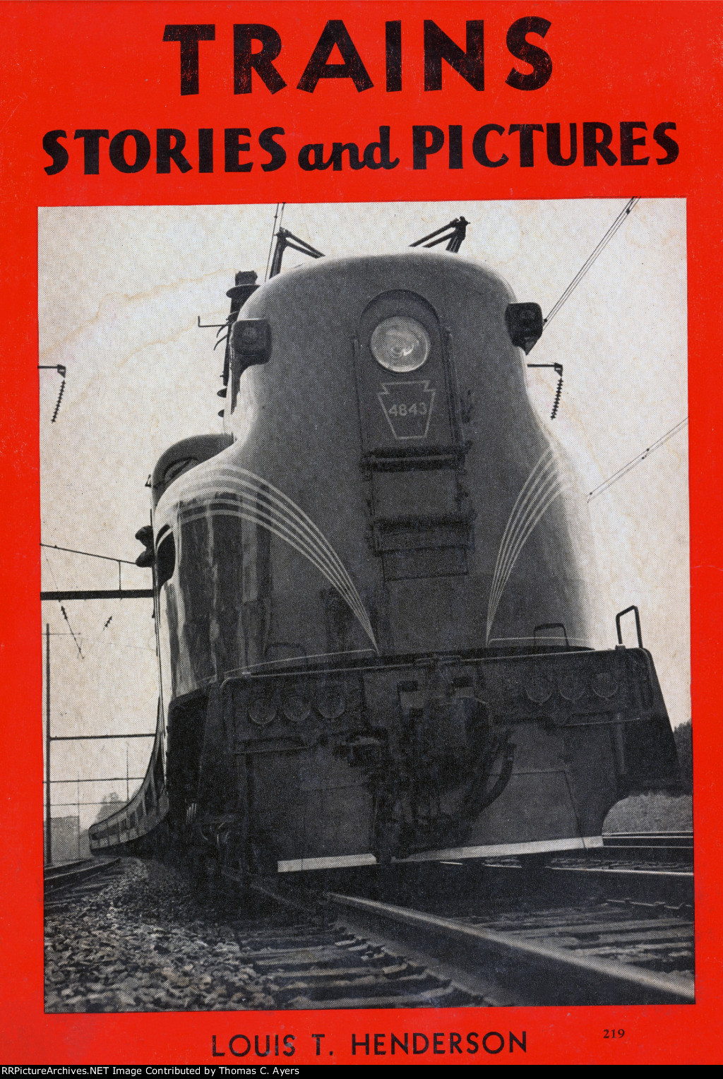 "Trains: Stories And Pictures," Back Cover, 1935